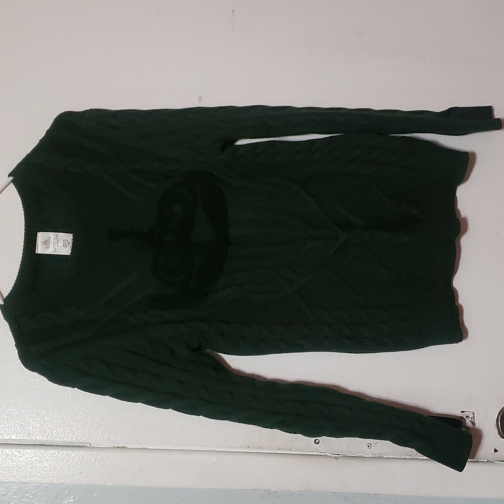 DISNEY Pixar Toy Story Alien Cable Knit Sweater L